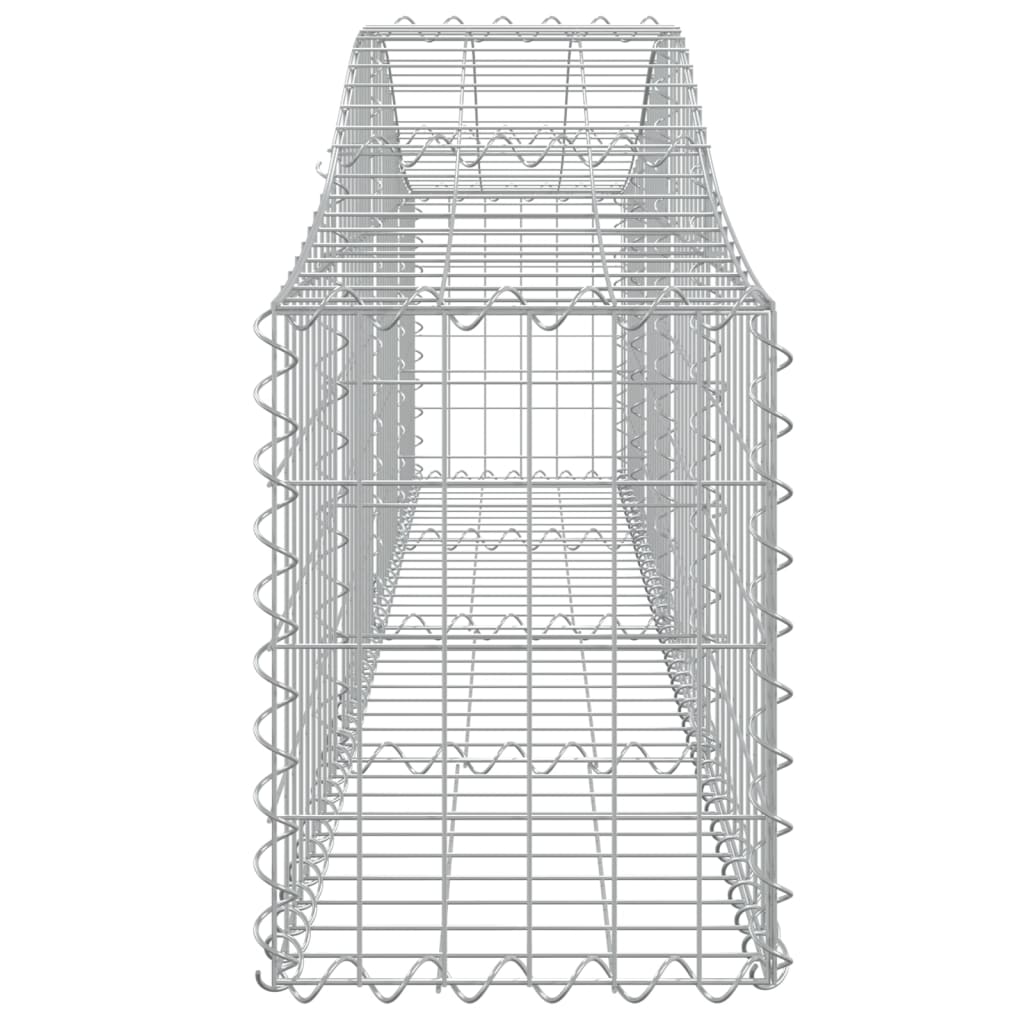 vidaXL Arched Gabion Baskets 6 pcs 200x30x40/60 cm Galvanised Iron 5