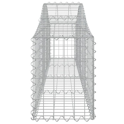 vidaXL Arched Gabion Baskets 6 pcs 200x30x40/60 cm Galvanised Iron 5