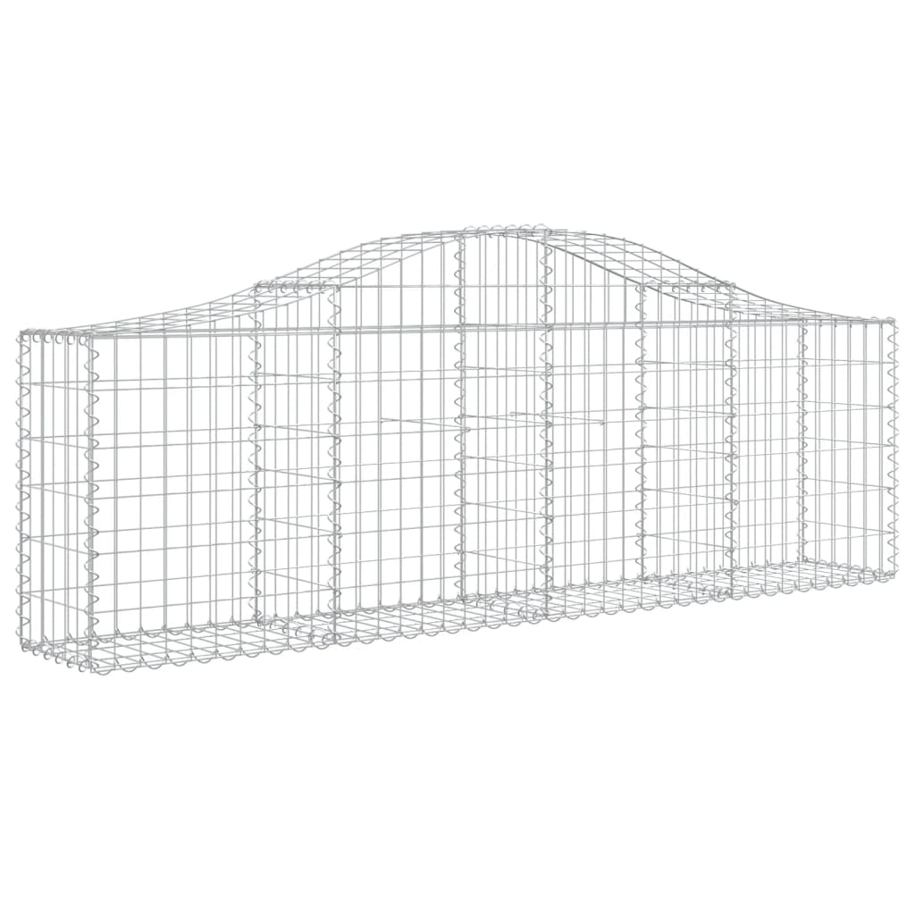 Arched Gabion Baskets Galvanised Iron 5 200 x 30 x 40/60–200 x 50 x 220/240 cm 200 x 30 x 60/80 cm