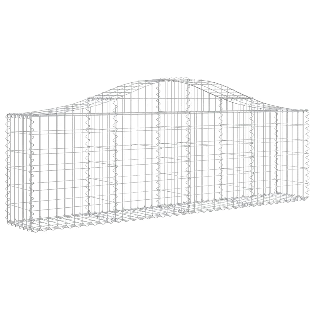 Arched Gabion Baskets Galvanised Iron 10 pcs 200 x 30 x 40/60 cm – 200 x 50 x 220/240 cm 200 x 30 x 60/80 cm