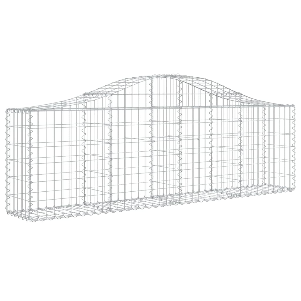 Arched Gabion Baskets Galvanised Iron 20 pcs 200 x 30 x 40/60 cm – 200 x 50 x 220/240 cm 200 x 30 x 60/80 cm