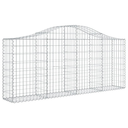 Arched Gabion Baskets Galvanised Iron 5 200 x 30 x 40/60–200 x 50 x 220/240 cm 200 x 30 x 80/100 cm