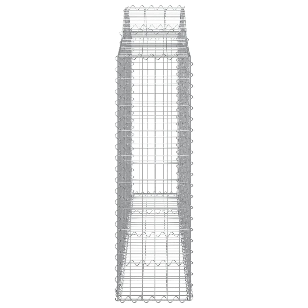 vidaXL Arched Gabion Baskets 5 pcs 200x30x100/120 cm Galvanised Iron 5