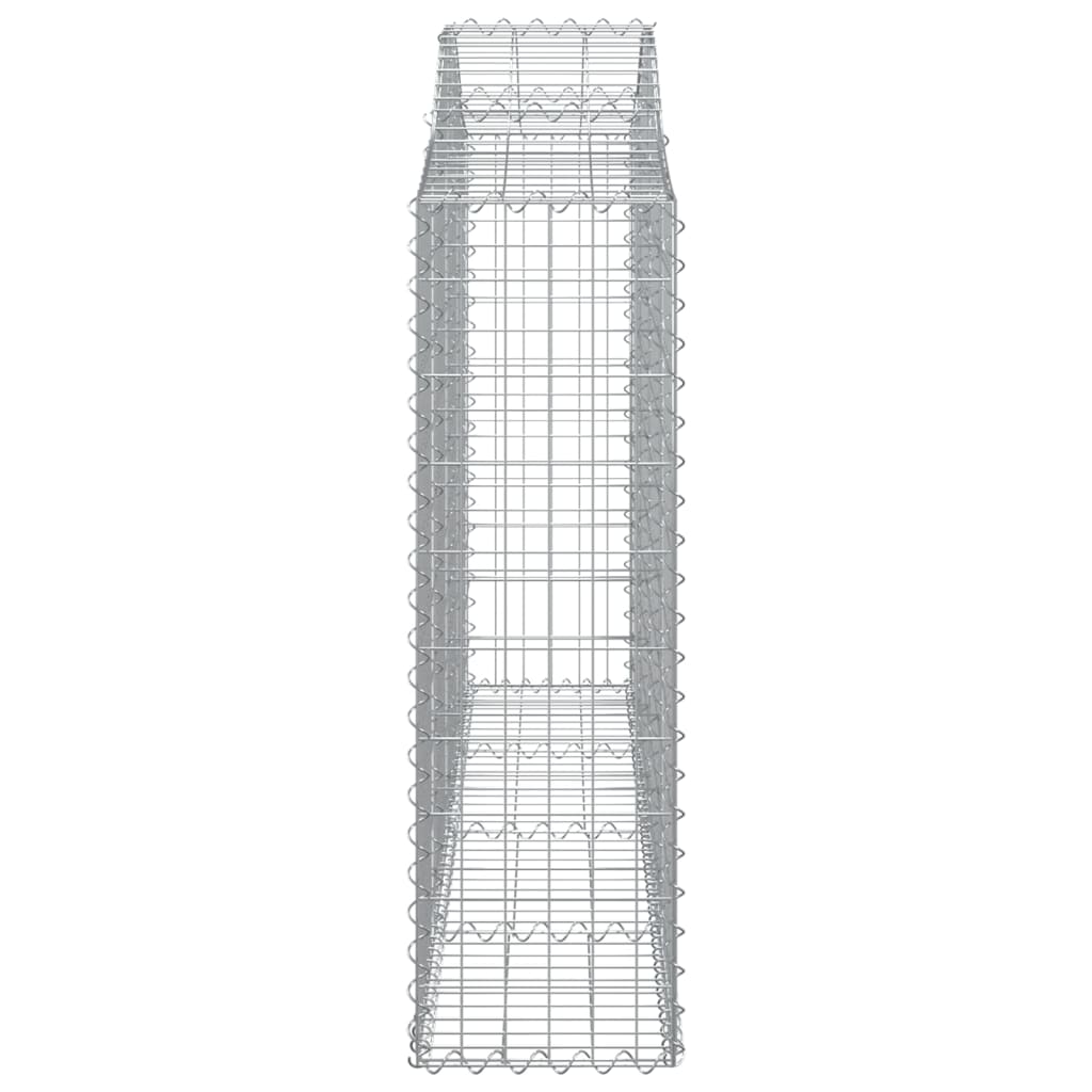 vidaXL Arched Gabion Baskets 6 pcs 200x30x100/120 cm Galvanised Iron 5