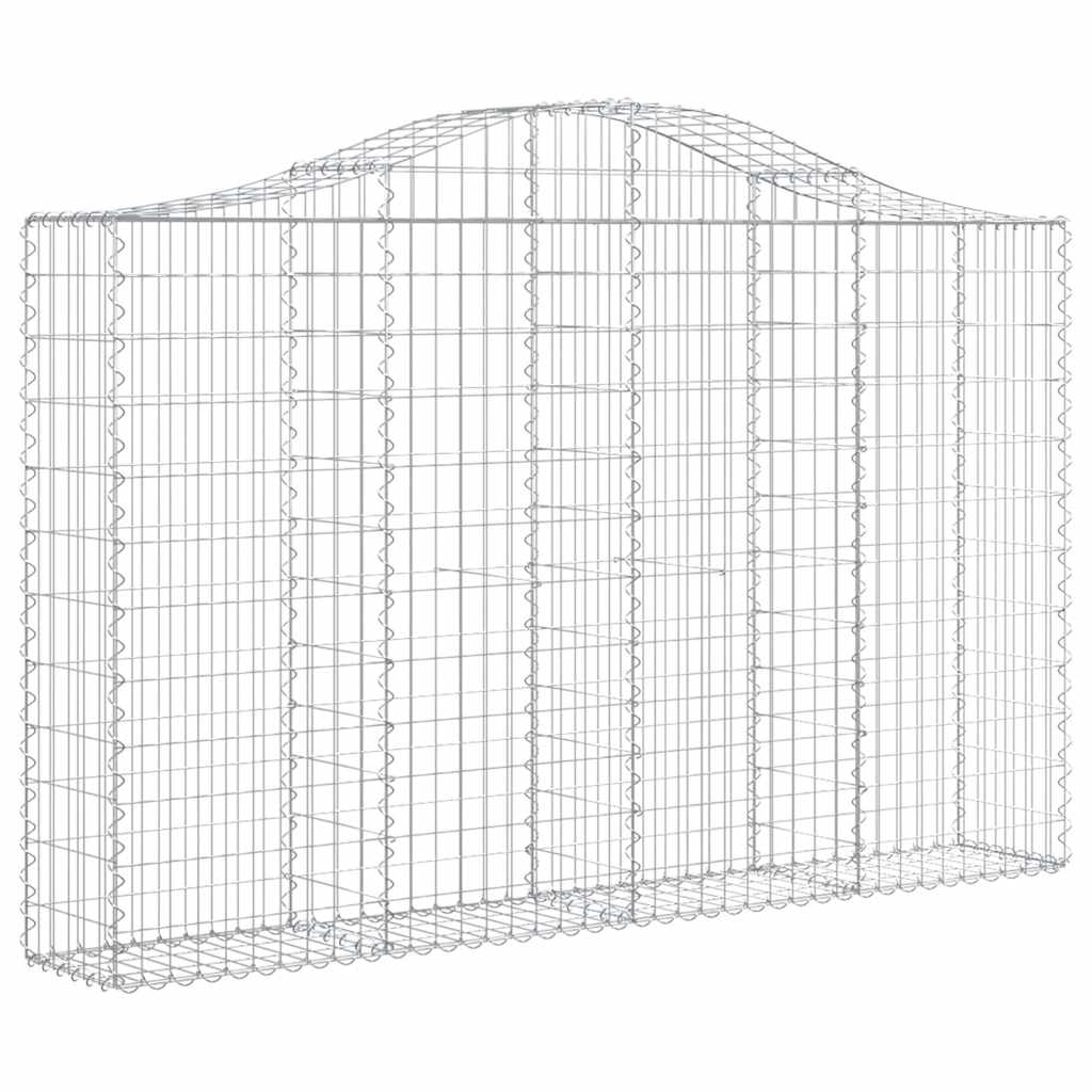 Arched Gabion Baskets Galvanised Iron 3 200 x 30 x 40/60–200 x 50 x 220/240 cm 200 x 30 x 120/140 cm