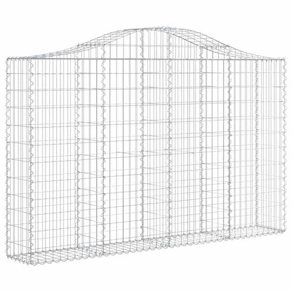 Arched Gabion Baskets Galvanised Iron 3 200 x 30 x 40/60–200 x 50 x 220/240 cm 200 x 30 x 120/140 cm