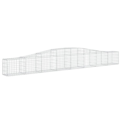 Arched Gabion Baskets Galvanised Iron 4 400 x 30 x 40/60–400 x 50 x 220/240 cm 400 x 30 x 40/60 cm
