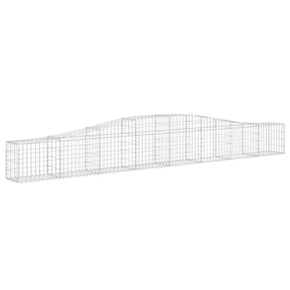 vidaXL Arched Gabion Baskets 5 pcs 400x30x40/60 cm Galvanised Iron 3