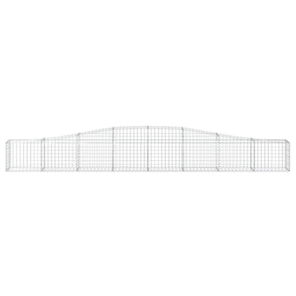 vidaXL Arched Gabion Baskets 5 pcs 400x30x40/60 cm Galvanised Iron 4