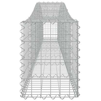 Arched Gabion Baskets Galvanised Iron 7 pcs 400 x 30 x 40/60 cm – 400 x 50 x 220/240 cm 400 x 30 x 40/60 cm