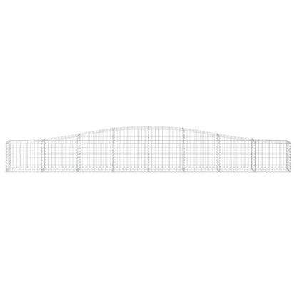 Arched Gabion Baskets Galvanised Iron 8 pcs 400 x 30 x 40/60 cm – 400 x 50 x 220/240 cm 400 x 30 x 40/60 cm