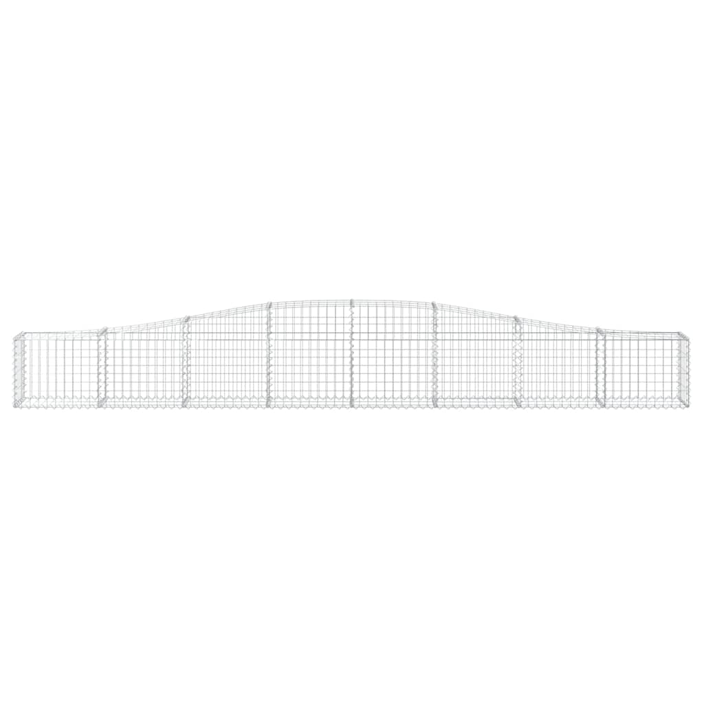 Arched Gabion Baskets Galvanised Iron 9 pcs 400 x 30 x 40/60 cm – 400 x 50 x 220/240 cm 400 x 30 x 40/60 cm