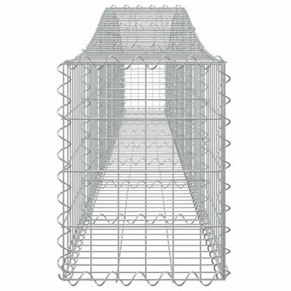Arched Gabion Baskets Galvanised Iron 9 pcs 400 x 30 x 40/60 cm – 400 x 50 x 220/240 cm 400 x 30 x 40/60 cm