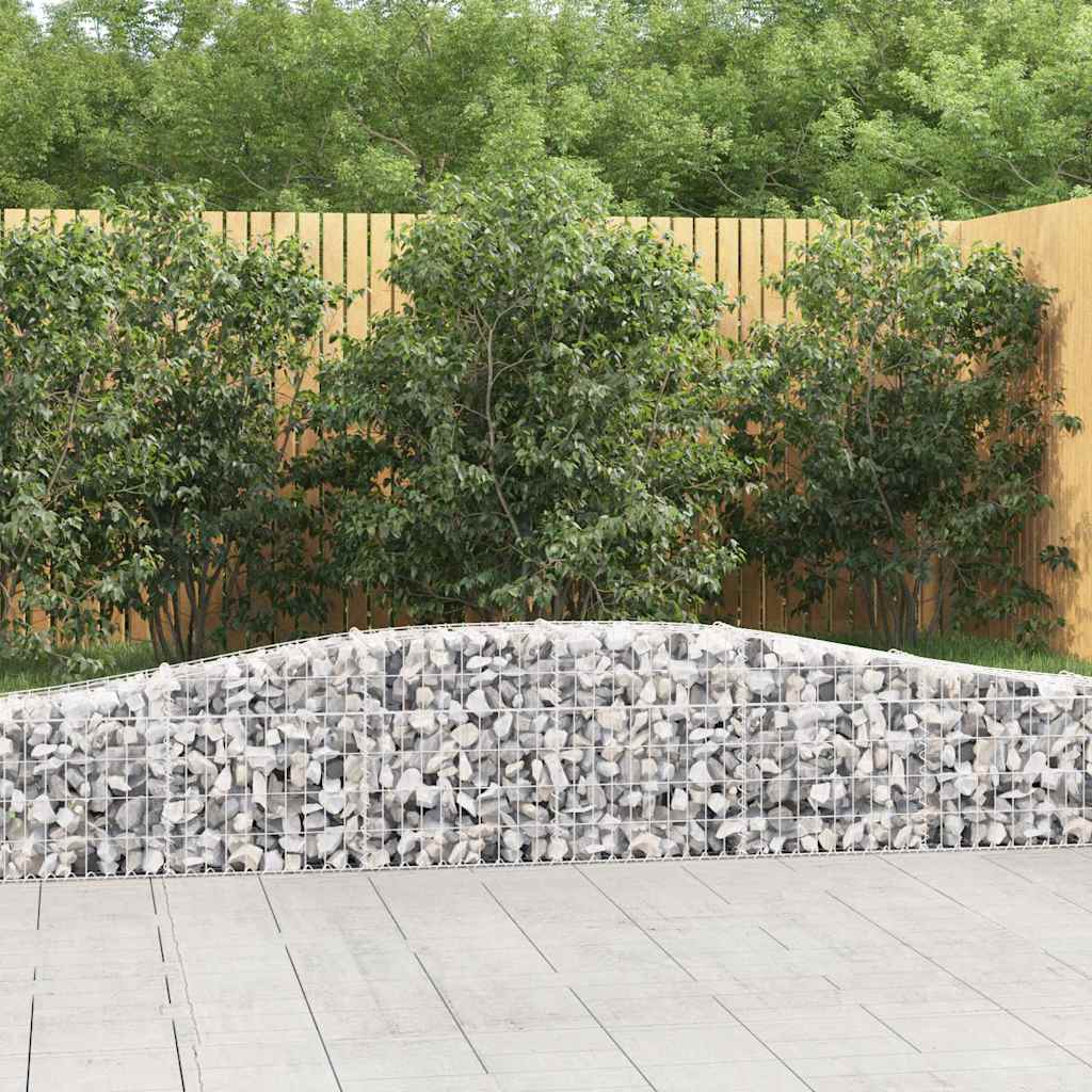 Arched Gabion Baskets Galvanised Iron 10 pcs 400 x 30 x 40/60 cm – 400 x 50 x 220/240 cm 400 x 30 x 40/60 cm