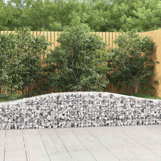 Arched Gabion Baskets Galvanised Iron 10 pcs 400 x 30 x 40/60 cm – 400 x 50 x 220/240 cm 400 x 30 x 40/60 cm