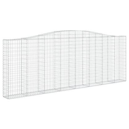 Arched Gabion Baskets Galvanised Iron 2 pcs 400 x 30 x 40/60 cm – 400 x 50 x 220/240 cm 400 x 30 x 140/160 cm