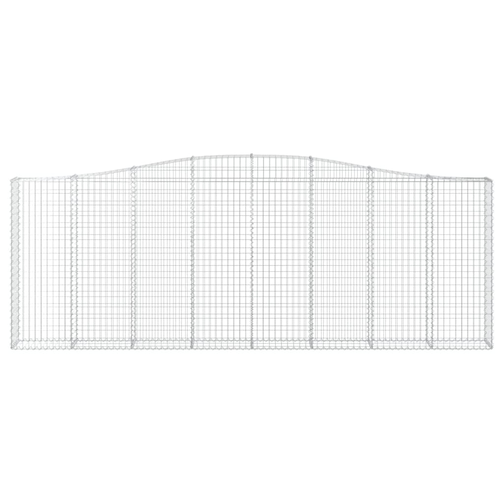 Arched Gabion Baskets Galvanised Iron 2 pcs 400 x 30 x 40/60 cm – 400 x 50 x 220/240 cm 400 x 30 x 140/160 cm