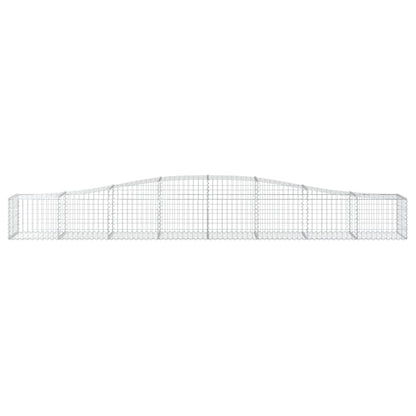 vidaXL Arched Gabion Baskets 5 pcs 400x50x40/60 cm Galvanised Iron 4