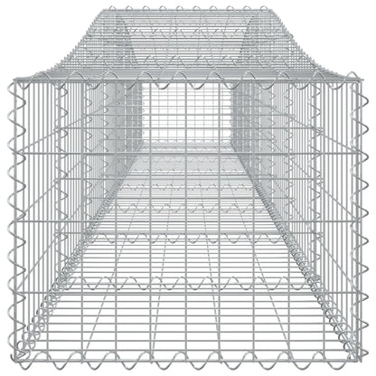 vidaXL Arched Gabion Baskets 5 pcs 400x50x40/60 cm Galvanised Iron 5