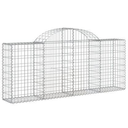 Arched Gabion Baskets Galvanised Iron 10 pcs 200 x 30 x 40/60 cm – 200 x 50 x 220/240 cm 200 x 30 x 80/100 cm