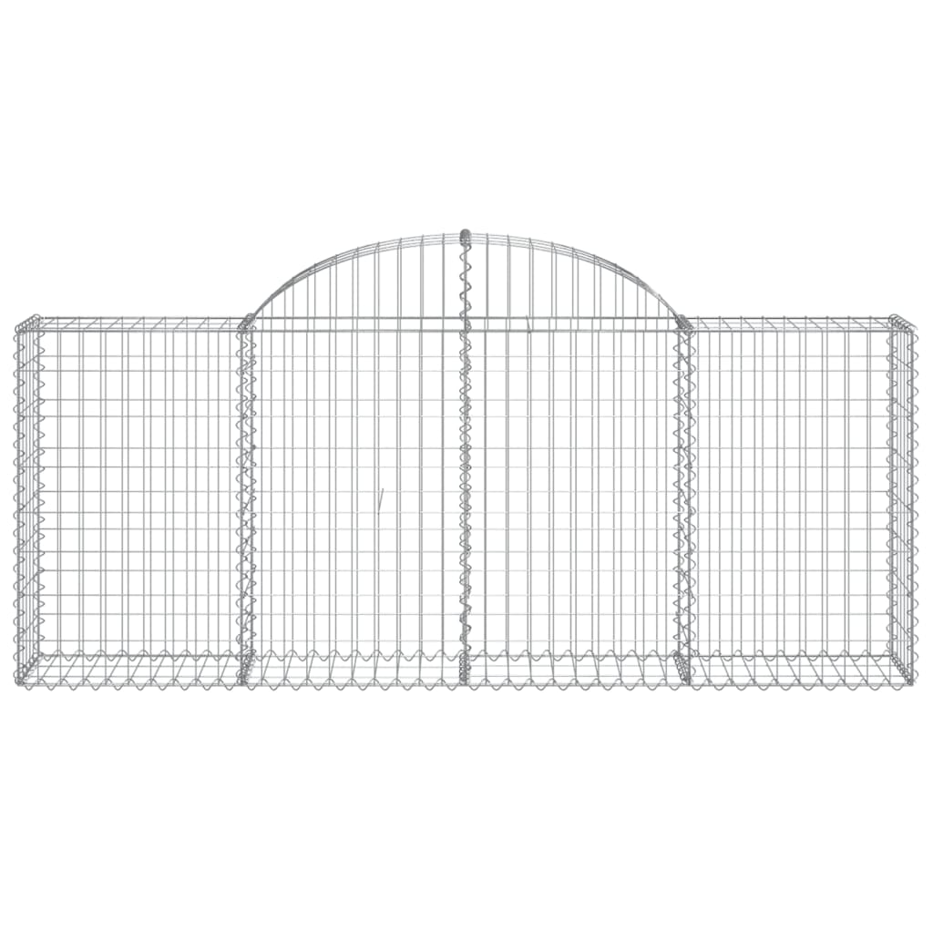 Arched Gabion Baskets Galvanised Iron 11 pcs 200 x 30 x 40/60 cm – 200 x 50 x 220/240 cm 200 x 30 x 80/100 cm