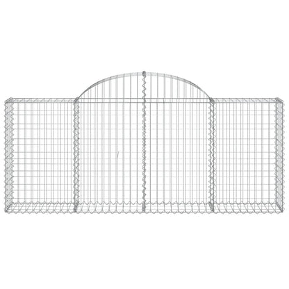 Arched Gabion Baskets Galvanised Iron 13 pcs 200 x 30 x 40/60 cm – 200 x 50 x 220/240 cm 200 x 30 x 80/100 cm