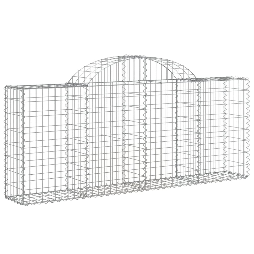 Arched Gabion Baskets Galvanised Iron 25 pcs 200 x 30 x 40/60 cm – 200 x 50 x 220/240 cm 200 x 30 x 80/100 cm