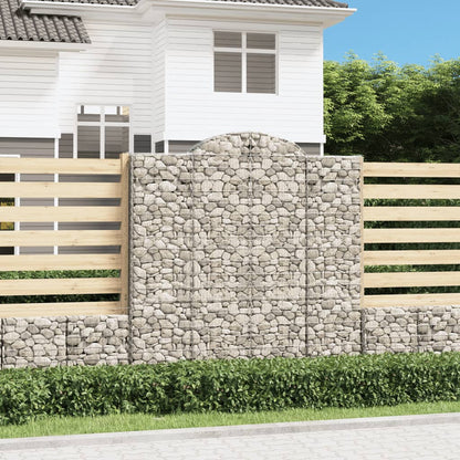 Arched Gabion Baskets Galvanised Iron 10 pcs 200 x 30 x 40/60 cm – 200 x 50 x 220/240 cm 200 x 50 x 200/220 cm