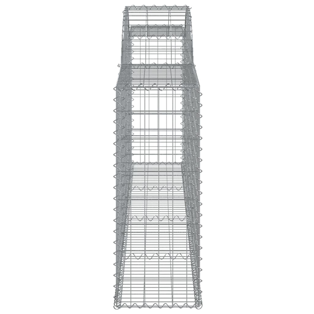 vidaXL Arched Gabion Baskets 6 pcs 300x30x80/100 cm Galvanised Iron 5