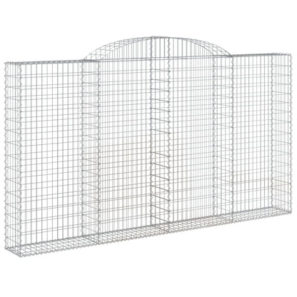 Arched Gabion Baskets Galvanised Iron 2 300 x 30 x 40/60–300 x 50 x 220/240 cm 300 x 30 x 160/180 cm