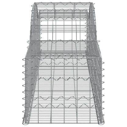 vidaXL Arched Gabion Baskets 7 pcs 300x50x40/60 cm Galvanised Iron 5