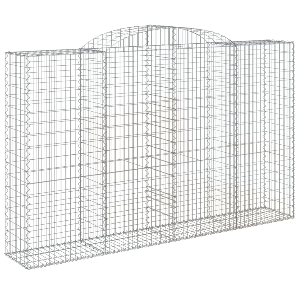Arched Gabion Baskets Galvanised Iron 3 pcs 300 x 30 x 40/60 cm – 300 x 50 x 220/240 cm 300 x 50 x 180/200 cm