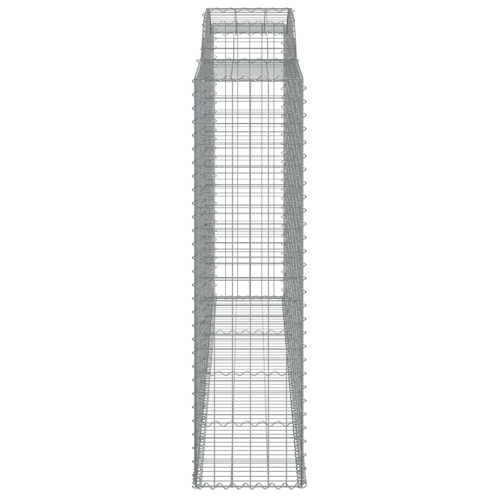 Arched Gabion Baskets Galvanised Iron 4 pcs 300 x 30 x 40/60 cm – 300 x 50 x 220/240 cm 300 x 50 x 180/200 cm