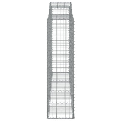 Arched Gabion Baskets Galvanised Iron 4 pcs 300 x 30 x 40/60 cm – 300 x 50 x 220/240 cm 300 x 50 x 180/200 cm