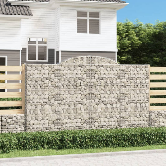Arched Gabion Baskets Galvanised Iron