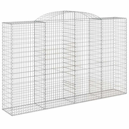 Arched Gabion Baskets Galvanised Iron 11 pcs 300 x 30 x 40/60 cm – 300 x 50 x 220/240 cm 300 x 50 x 180/200 cm
