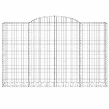 Arched Gabion Baskets Galvanised Iron 11 pcs 300 x 30 x 40/60 cm – 300 x 50 x 220/240 cm 300 x 50 x 180/200 cm
