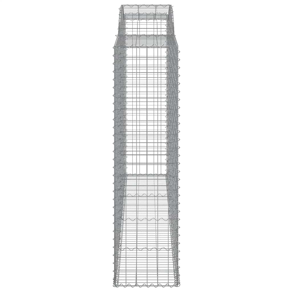 Arched Gabion Baskets Galvanised Iron 11 pcs 300 x 30 x 40/60 cm – 300 x 50 x 220/240 cm 300 x 50 x 180/200 cm