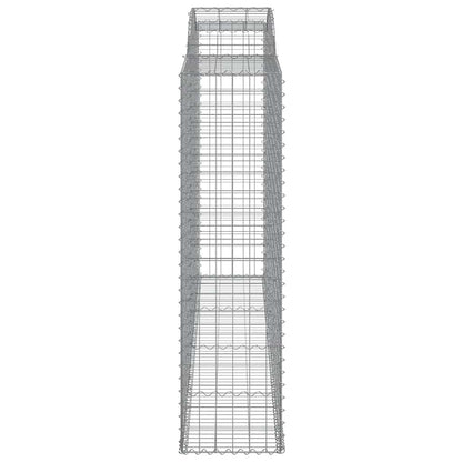 Arched Gabion Baskets Galvanised Iron 11 pcs 300 x 30 x 40/60 cm – 300 x 50 x 220/240 cm 300 x 50 x 180/200 cm