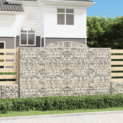 Arched Gabion Baskets Galvanised Iron 11 pcs 300 x 30 x 40/60 cm – 300 x 50 x 220/240 cm 300 x 50 x 180/200 cm