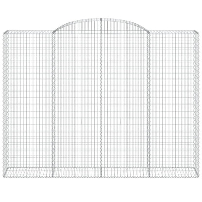 Arched Gabion Baskets Galvanised Iron 10 pcs 300 x 30 x 40/60 cm – 300 x 50 x 220/240 cm 300 x 50 x 220/240 cm