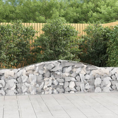 Arched Gabion Baskets Galvanised Iron