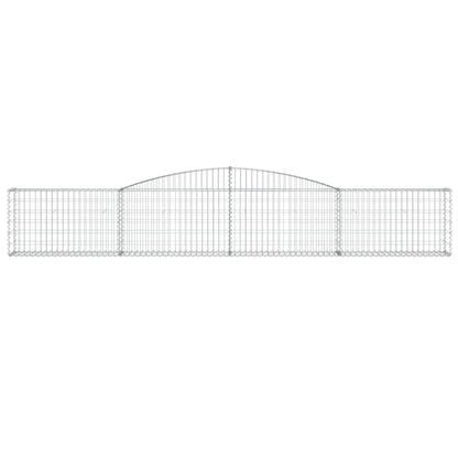 Arched Gabion Baskets Galvanised Iron 6 pcs 400 x 30 x 40/60 cm – 400 x 50 x 220/240 cm 400 x 30 x 60/80 cm