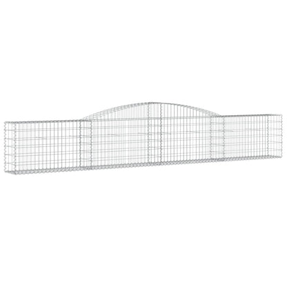 Arched Gabion Baskets Galvanised Iron 8 pcs 400 x 30 x 40/60 cm – 400 x 50 x 220/240 cm 400 x 30 x 60/80 cm