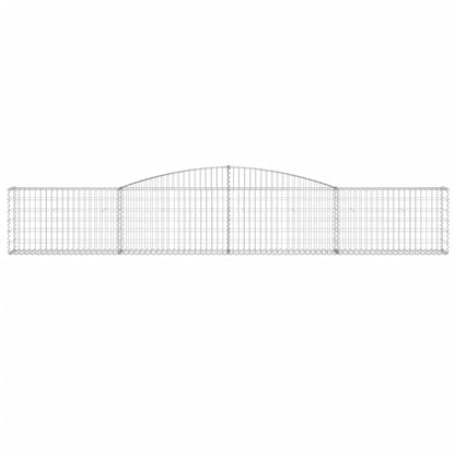 Arched Gabion Baskets Galvanised Iron 8 pcs 400 x 30 x 40/60 cm – 400 x 50 x 220/240 cm 400 x 30 x 60/80 cm