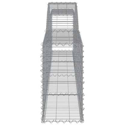 Arched Gabion Baskets Galvanised Iron 8 pcs 400 x 30 x 40/60 cm – 400 x 50 x 220/240 cm 400 x 30 x 60/80 cm