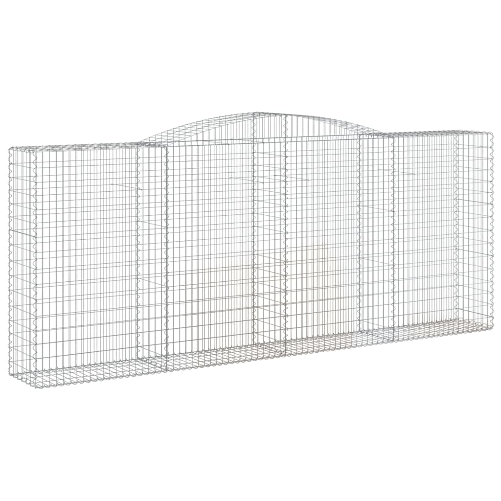 Arched Gabion Baskets Galvanised Iron 10 pcs 400 x 30 x 40/60 cm – 400 x 50 x 220/240 cm 400 x 50 x 160/180 cm