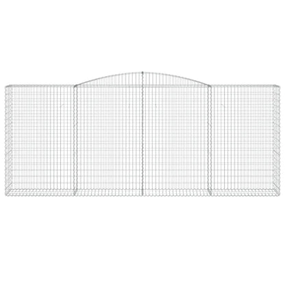 Arched Gabion Baskets Galvanised Iron 15 pcs 400 x 30 x 40/60 cm – 400 x 50 x 220/240 cm 400 x 50 x 160/180 cm