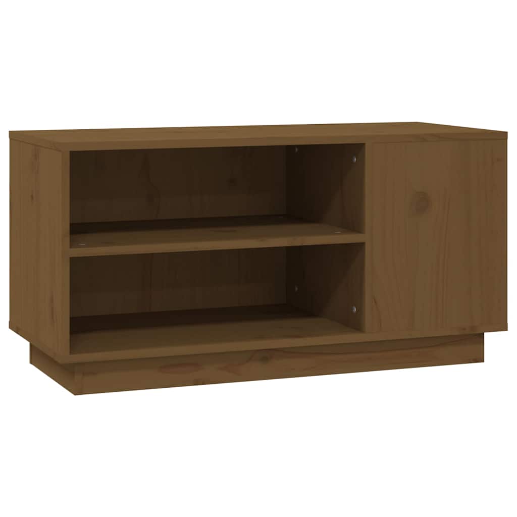 TV Cabinet 80x35x40,5 cm Solid Wood Pine Honey brown