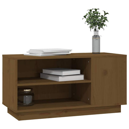 TV Cabinet 80x35x40,5 cm Solid Wood Pine Honey brown